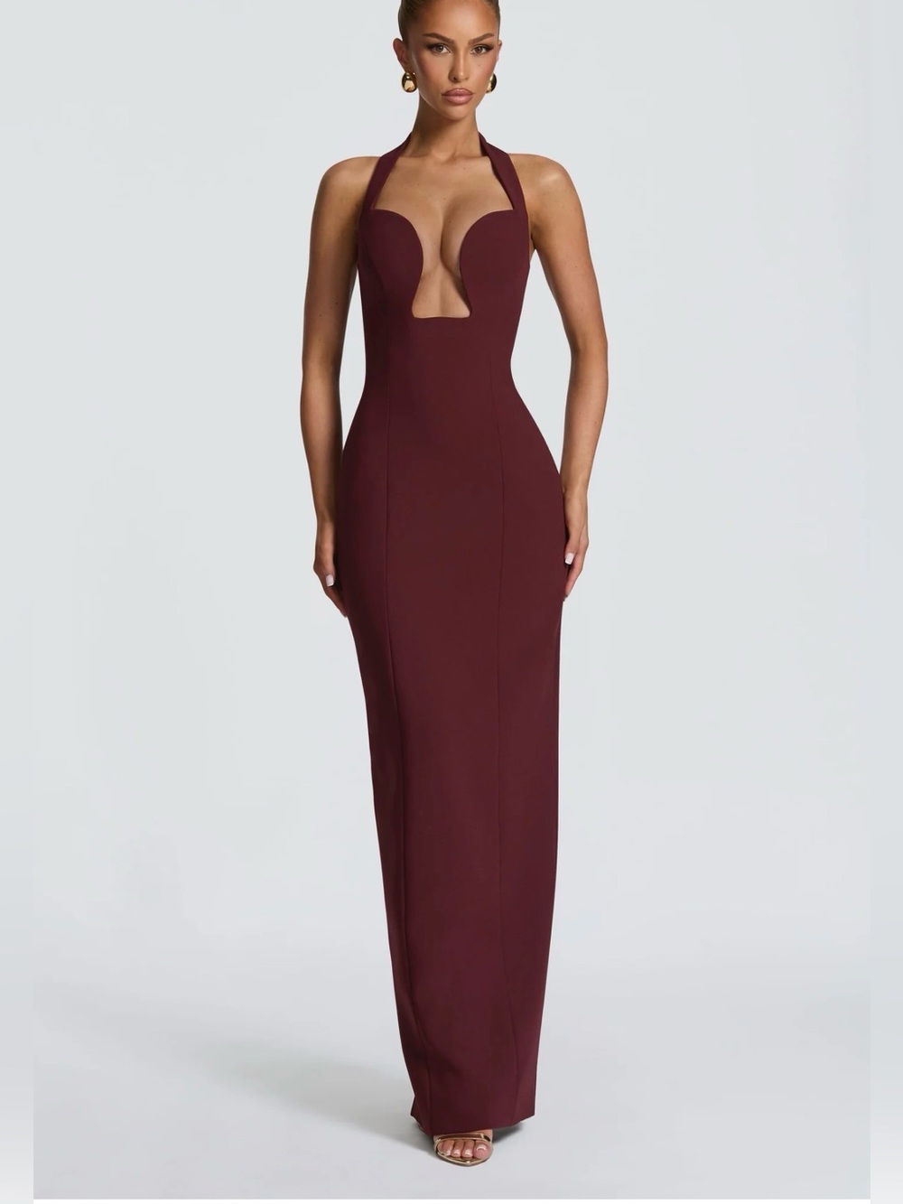 BABYBOO CHARLOTTE MAXI DRESS - CHERRY LACQUER